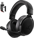 MCHOSE V9 PRO Wireless Gaming Headset 7.1 Surround Sound for PS5 PS4 PC SWITCH TOPSPEED Gaming Headphones with Noise Canceling Mic, 250Hr Battery, Low 15ms Latency, Lightweight, BT 5.3 FPS Games Black by MCHOSE