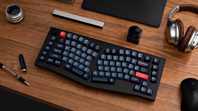 Keychron V10 Max Ergonomic Wireless Mechanical Keyboard, QMK/VIA Custom RGB Gaming Keyboard, 75% 88 Hot Swappable Keys 3 Modes Bluetooth 2.4Ghz USB-C with OSA PBT Keycaps & Knob for MacOS & Windows - Image 3