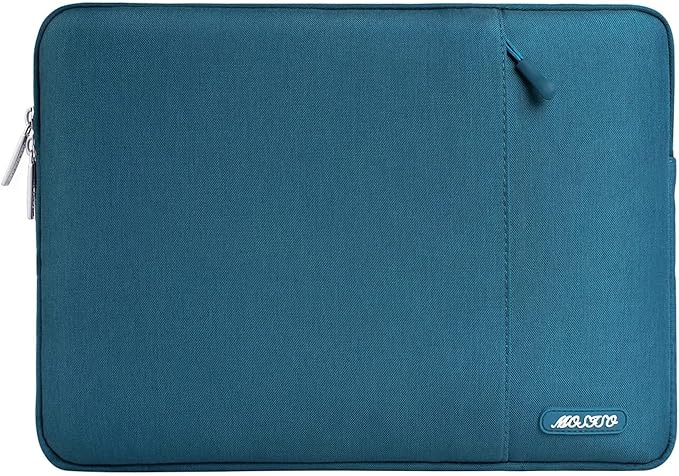 MOSISO Laptop Case 13 inch, Laptop Sleeve Bag with Pocket | Compatible with MacBook Neo A3404 2026/Air/Pro 13 M5/M4/M3/M2/M1 2026-2016, Polyester Vertical Computer Bag, Deep Teal by MOSISO