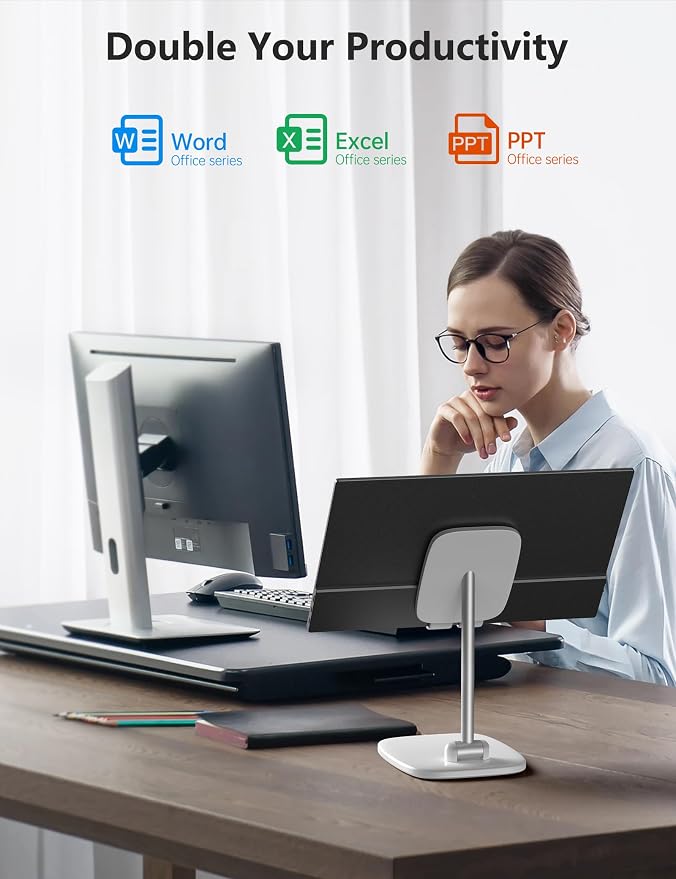 Anyuse 17.3" FHD 144Hz IPS USB-C HDMI Portable Monitor | 17.3" FHD IPS 144Hz HDR, smart cover+speakers, USB-C/HDMI, PC/Mac/Phone/PS5/Xbox/Switch, travel gaming. - Image 7
