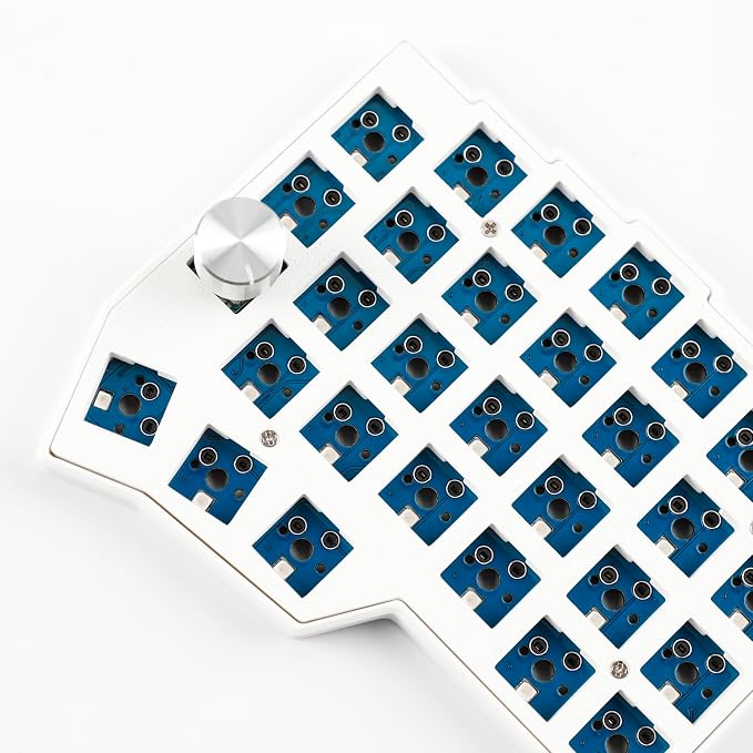 YMDK BORNE Knob Corne4×6 Layout 58 Keys Ergonomic Wired Hot-swap Split MX Mechanical Keyboard South RGB QMK Vial Programmable - Image 9
