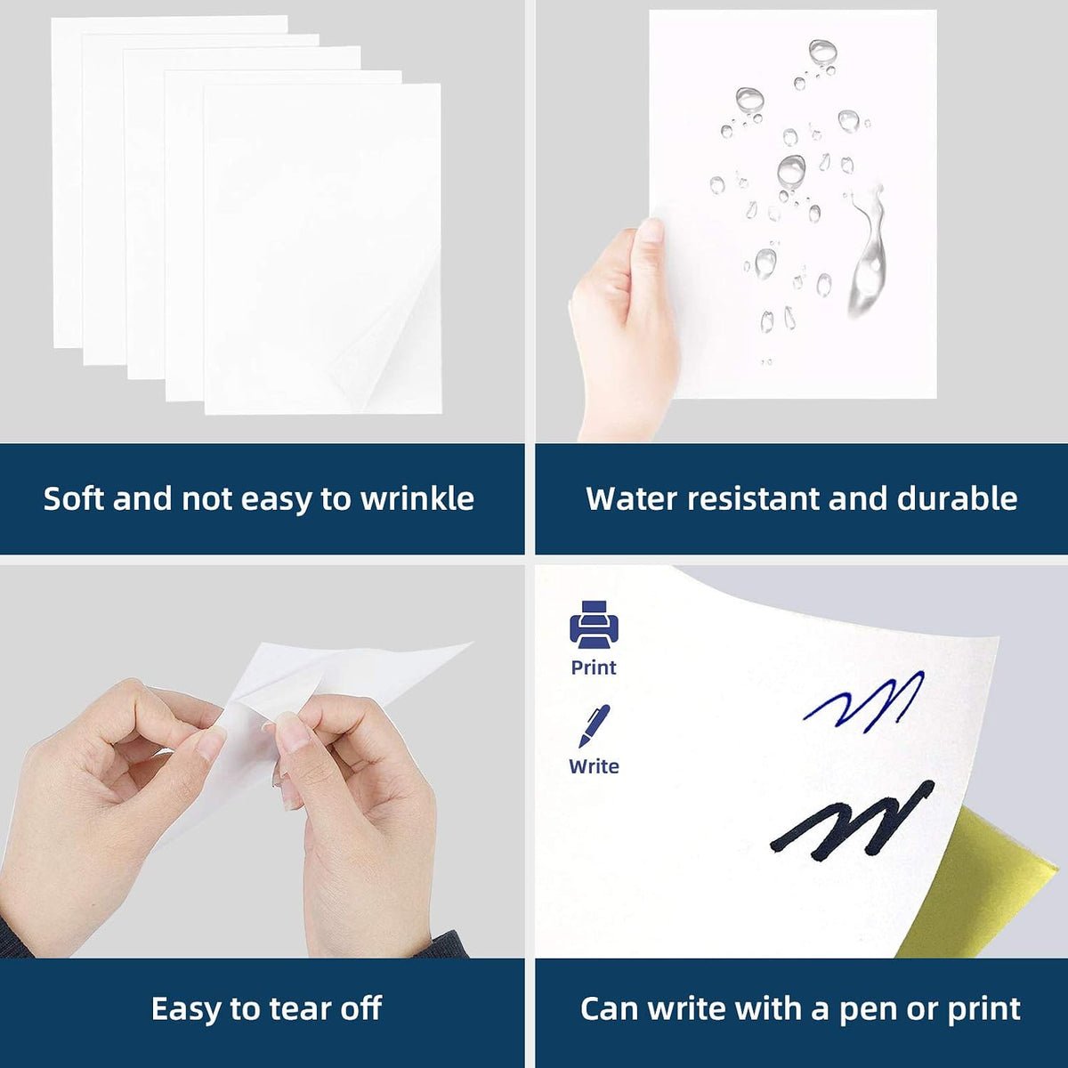 100 Sheets 1400 Labels 4" x1-1/3 14 Up Mailing Address Labels Stickers for Laser & Inkjet Printers, Labelchoice 4" x 1.33" 14 Per Page Strong Adhesive Internet Mailing Shipping Label (1-1/3x4-100P) - Image 4