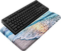 Computer Keyboard Stand with Wrist Rest, Ergonomic Tilted Keyboard Holder - Keyboard Riser with Wrist Pad - Keyboard Tray Support for Office Home - Beach by KEPUTAIER