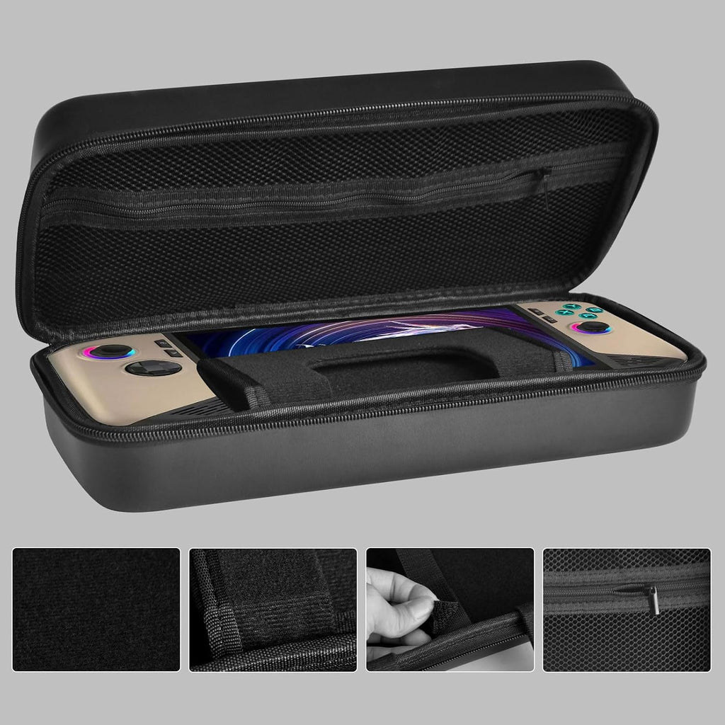 Portable Travel Daily Carry Case for MSI Claw 8 AI+ A2VM 8" 2025 Hard Sleeve Shell Cover Handheld Game Console Skin Protective Storage Bag with Non-Slip,Anti-Collision,Shockproof (Black) - Image 2