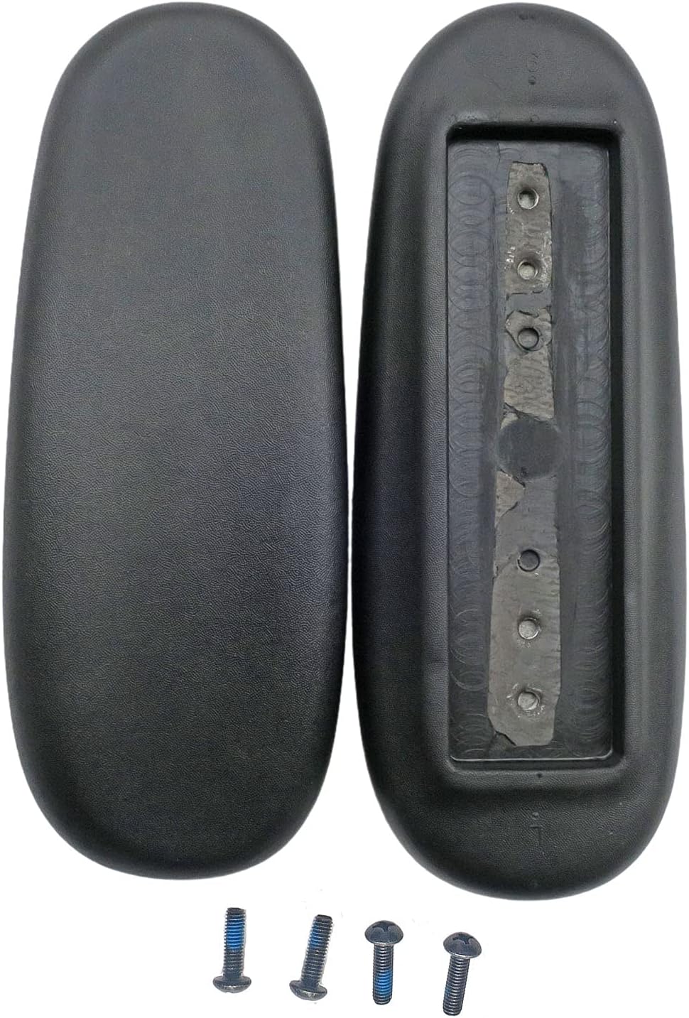 2X Universal Office Desk Computer Chair Replacement Part Arm Pads Armrest 4" and 5.5" Mounting Hole, Vinyl by ZJP