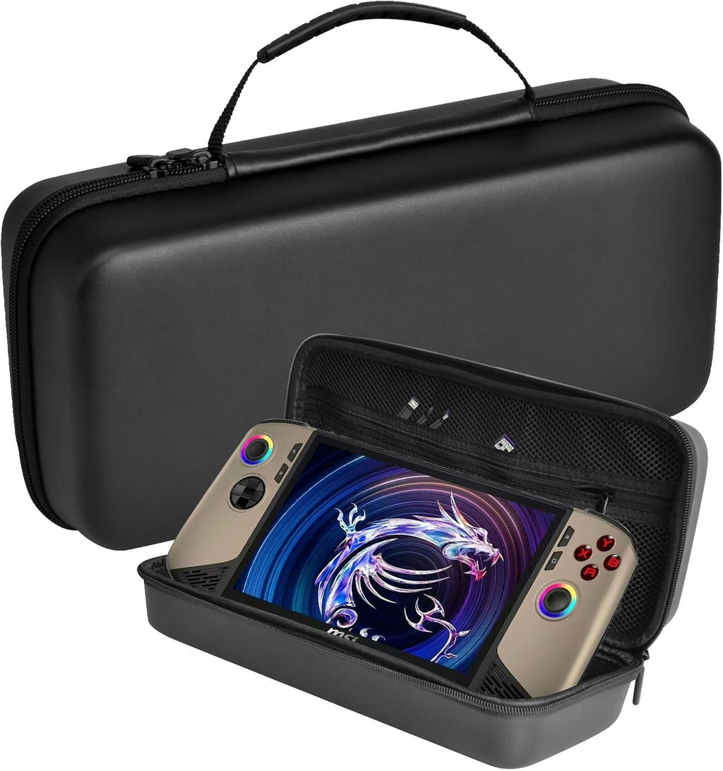Portable Travel Daily Carry Case for MSI Claw 8 AI+ A2VM 8" 2025 Hard Sleeve Shell Cover Handheld Game Console Skin Protective Storage Bag with Non-Slip,Anti-Collision,Shockproof (Black) - Image 4
