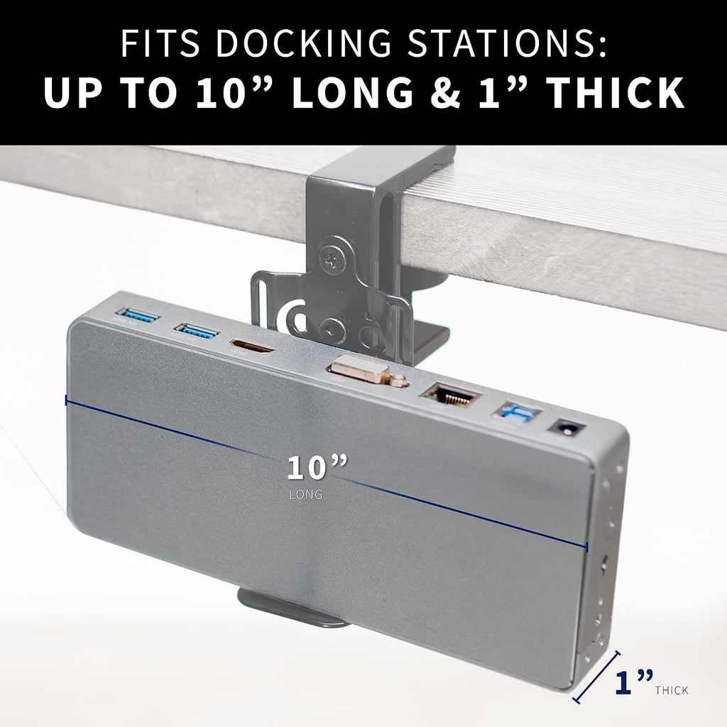 VIVO Universal Docking Station Mount for Workstation, Up to 10 in Wide - Image 4