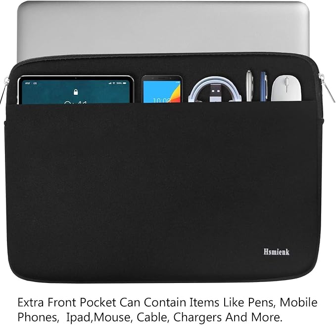 Laptop Case 15 inch,Shockproof Protective Travel Bags with Accessory Pocket | Laptop Sleeve, Briefcase Computer Cover Carrying Notebook Bag for 15" HP, ASUS, Dell, Lenovo, Acer - Image 2