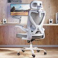 Ergonomic Office Chair: Mesh Desk Chair Comfy with Headrest& Lumbar Support | Ergalithic Big and Tall Office Chairs with Wheels & Flip-Up Arms-Computer Gaming Chairs for Adults Home Office Chairs(Grey) by Ergalithic