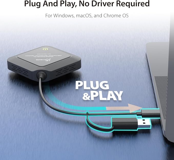 j5create Wireless Extender for USB Webcam, Microphones, or Speakers | Ideal for Streaming & Conferencing, No USB Mouse/Keyboard Compatibility (JVW120) - Image 6