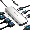 WAVLINK Laptop Docking Station, Quad Monitors, Dual HDMI, DisplayPort, VGA by WAVLINK