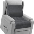 Recliner Cushion for Elderly with Lumbar Support Pillow - 20x20x5 Inch Extra Thick Recliner Seat Cushion for Seniors Relief Back Pain and Tailbone Pain from Long Sitting Non-Slip Bottom by TANYOO