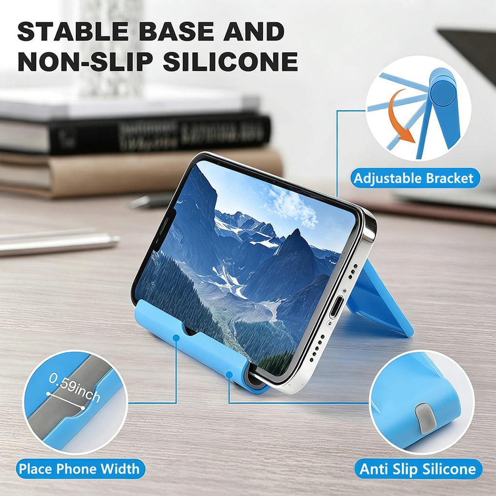 4 Pack Adjustable Desktop Cell Phone Stand for Phones & Tablets - Image 3