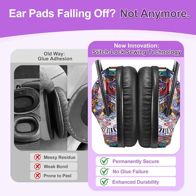ZOHAN EM030 Kids Ear Protection, Noise Cancelling Headphones Ear Muffs for Autism Sensory, Safety Noise Reduction Hearing Protection for Monster Truck/Concerts/Fireworks/Air Shows - Image 2