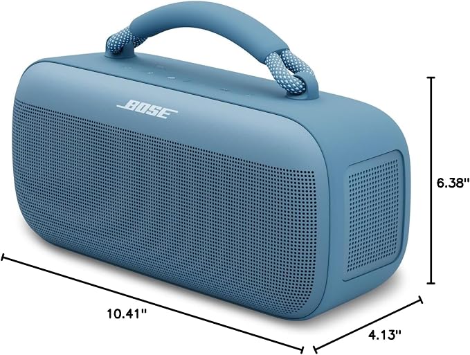 Bose SoundLink Max Bluetooth Speaker - Portable Wireless Party Speaker, IP67 Waterproof, Rope Handle, Up to 20 Hours of Playtime, USB-C, Built-in 3.5mm AUX Input, Blue Dusk - Image 7