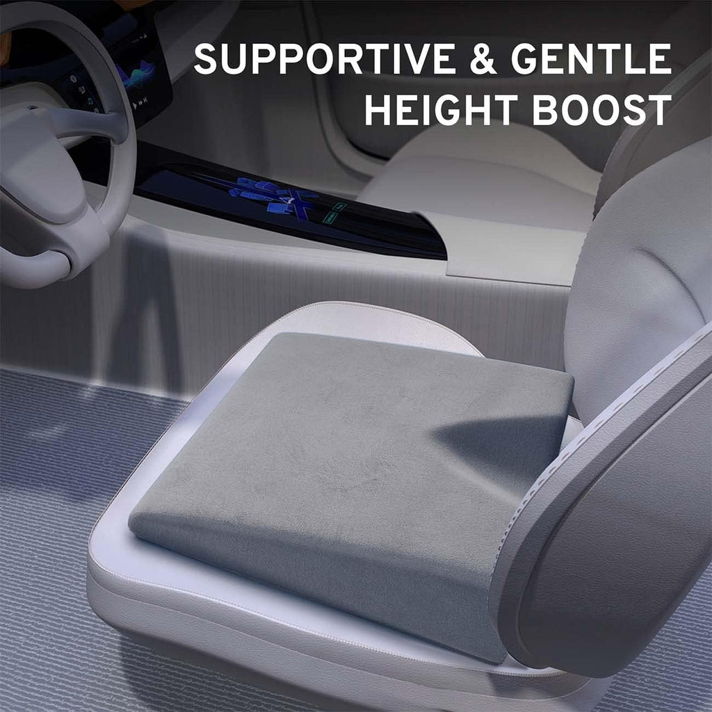 Wedge Car Height Booster Seat Cushion - Office Chair Cushion - Memory Foam Tailbone Pain Relief Cushion for Driving, Office, Gaming Chair - Orthopedic Lower Back, Tailbone, Coccyx, Hips Support - Image 6
