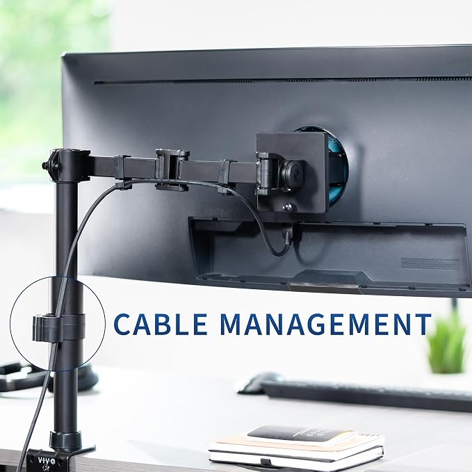 VIVO Single Monitor Desk Mount, Fully Adjustable Stand - Image 7