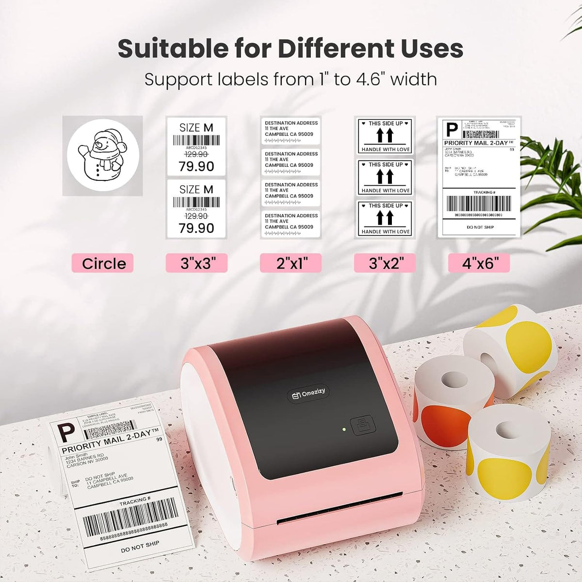 Shipping Label Printer 4x6 with Built-in Label Bin - Image 6