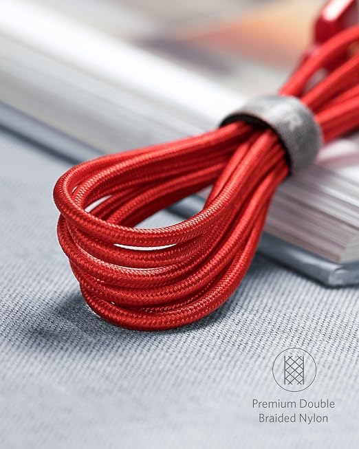 Anker USB A to USB C Cable, USB to USB C Cable (2-Pack, 6 ft, Red) | For iPhone 17 Series, Samsung Galaxy S10 / S10+, LG V30, Beats Fit Pro, and More - Image 6