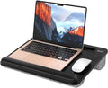 Besign LT08 Laptop Stand, Portable Lap Desk with Pillow Cushion, Fits up to 14 inch Laptop, with Anti-Slip Strip for Desk, Sofa & Bed, Black and Gray by BESIGN