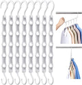 HOUSE DAY Space Saving Hangers 8 Pack, Closet Organizers and Storage | Space Saving by HOUSEDAY