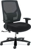 HON Crio Big and Tall Ergonomic Office Chair, Heavy Duty Desk Chair, Black | Big and tall ergonomic office desk chair for desk work, lumbar support, adjustable arms, mesh comfort, 450 lb capacity by HON