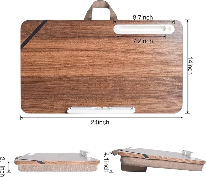 wishacc Lap Desk 24 inches Extra Large - Versatile and Comfortable for Work and Leisure - Image 8