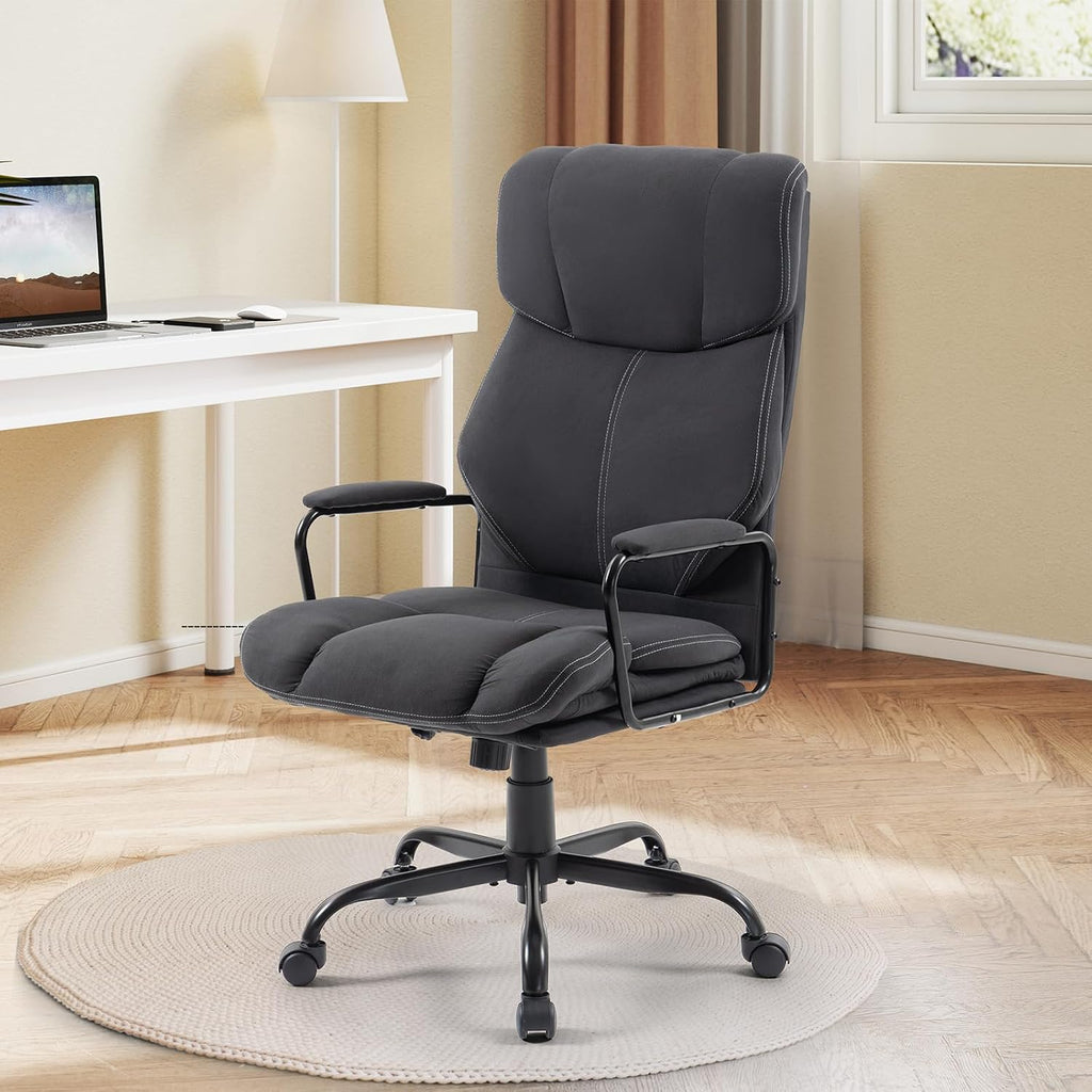 Dark Gray Big and Tall Ergonomic Executive Office Chair - Image 3