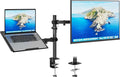 Redbat Monitor and Laptop Mount Stand, Fully Adjustable Monitor Arm with Vented Tray for 13" to 32" LCD Screens and Notebook up to 16", Holds up to 22lbs, VESA Compatible, Dual Mounting Options | Fully Adjustable Monitor Arm with Vented Tray for LCD Sc... by BONTEC