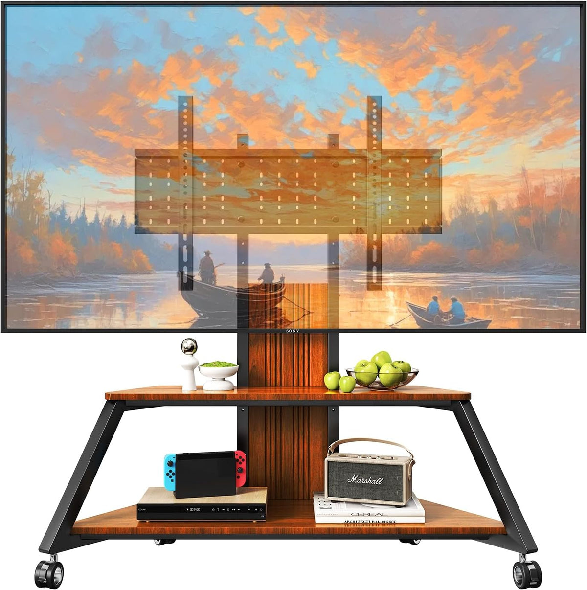Heavy Duty Mobile TV Stand on Wheels for 50-100Inch by BEISHI