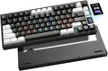 YUNZII AL80 75% Wireless Aluminum Mechanical Keyboard(Black, Cocoa Cream) | QMK/VIA, Smart LCD Display and Knob, Hot Swap, Gasket Structure, BT/2.4G/USB-C, RGB Keyboard for Gaming/Win/Mac by YUNZIIMECHANICALKEYBOARD