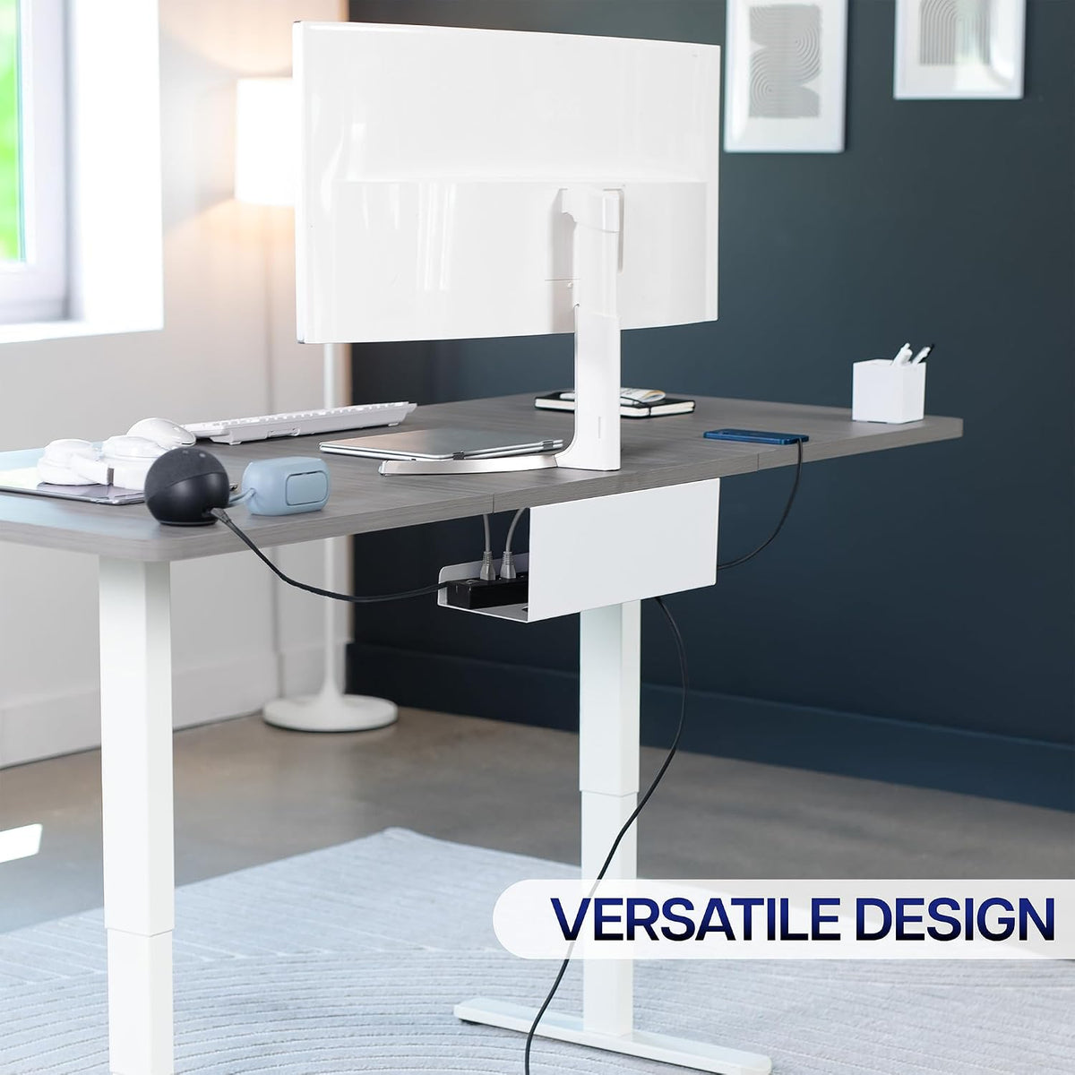 VIVO Extra Deep Under Desk Cable Management Tray, 17", Holds 11 lbs - Image 7