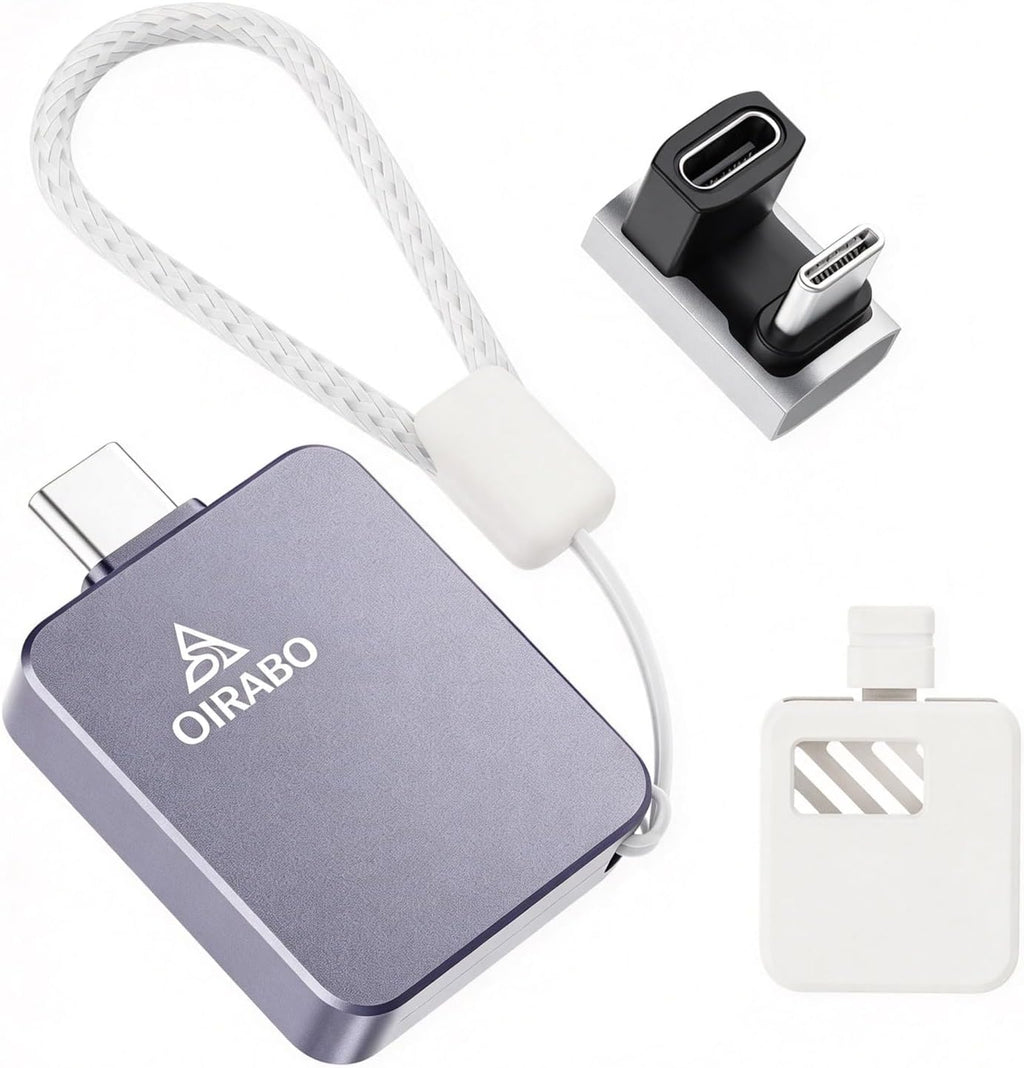2TB Mini Portable External SSD, USB 3.2 Gen2x2 20Gbps, Up to 1050MB/s by OIRABO