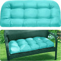 MAGIC ELEPHANT Outdoor Bench Cushion, Memory Foam Loveseat Cushion for Patio Furniture Wicker Chair, Settee Porch Swing Seat Cushion, 44 x 19 Inches (Turquoise) by Magicelephant