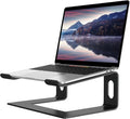 ALASHI Laptop Stand for Desk, Aluminum Computer Riser, Ergonomic Notebook Holder, Detachable Metal Laptops Elevator, PC Cooling Mount Support 10 to 15.6 Inches Notebook, Black by ALASHImakeyourlifesimplerandeasier%EF%BC%81