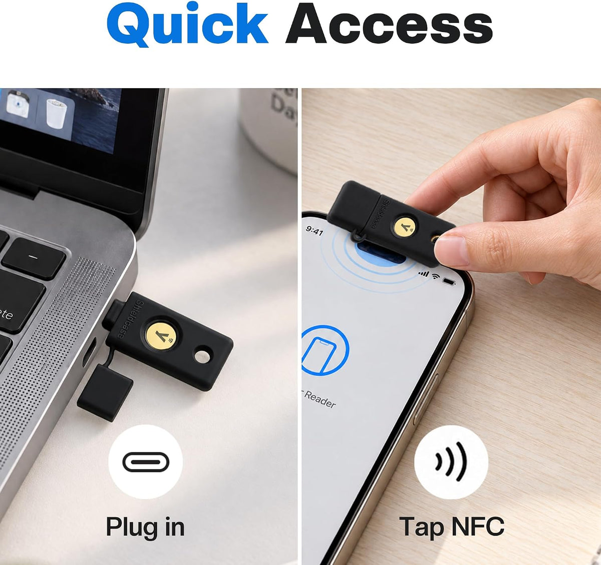 Silicone Case for YubiKey 5 NFC, Black - Image 5