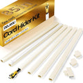 Delamu Beige Cord Hider, 85in Cord Covers for Wires on Wall, One-Cord Cable Hider, Wire Hiders Wire Covers for TV Cords on Wall, Easy Mount Cable Cover Management Kit, 6X L14.2 W0.59 H0.4in, Beige by DELAMU
