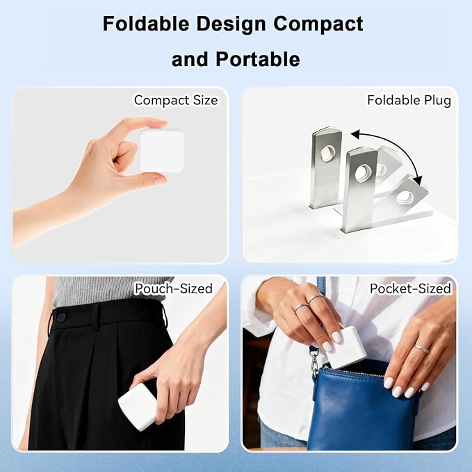 USB C Charger Block,[2 Pack] Foldable 40W USBC Dynamic Adapter with 60W Max | Fast Charging,iPhone USB C Wall Charger Block,Compatible with iPhone 17/17 Air/17 Pro/16/16 Plus/16 Pro Max/15/15 Pro,iPad - Image 5