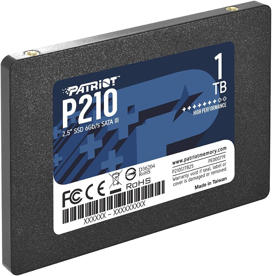 Patriot P210 1TB Internal SSD - SATA 3 2.5" - Solid State Drive - P210S1TB25 - Image 3
