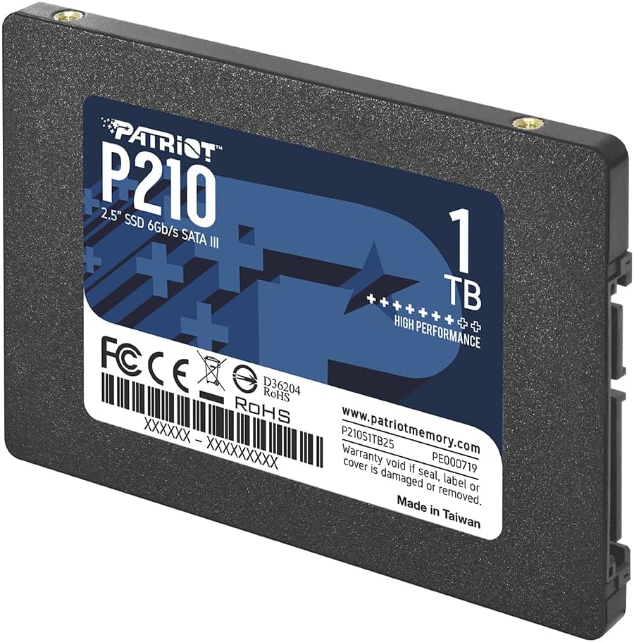 Patriot P210 1TB Internal SSD - SATA 3 2.5" - Solid State Drive - P210S1TB25 - Image 2