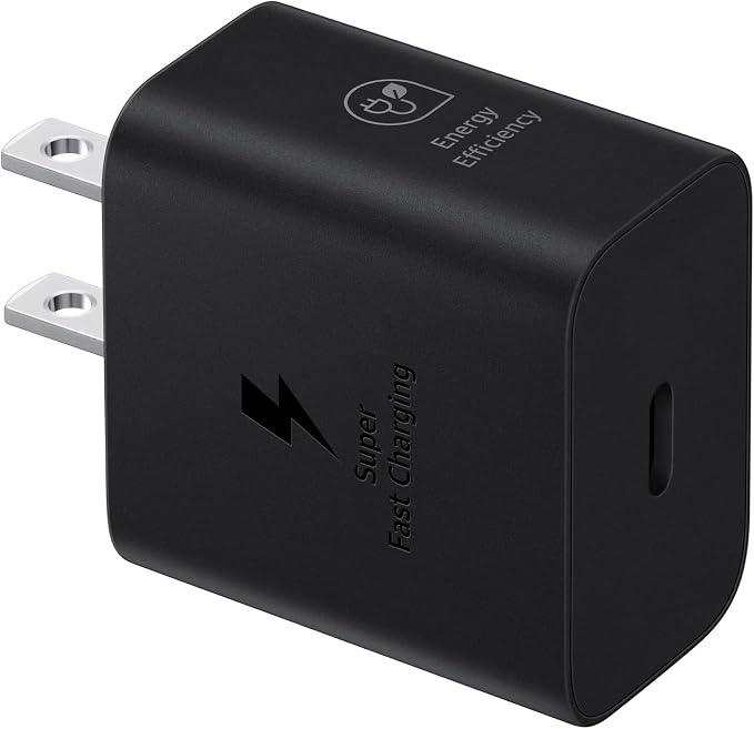 Samsung 25W Wall Charger Power Adapter, Cable Not Included, Super Fast Charging, Compact Design, Energy Efficient, Compatible with Galaxy and USB Type C Devices, Black by Unknown