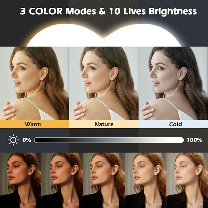 Ring Light for Desk,Heart Tabletop Light with 26" high Stand, RGB 47colors Selfie Light,USB Powered LED Desktop lamp with Phone Holder for Makeup Lights, Laptop Live Stream, YouTube,TikTok - Image 3
