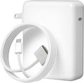 140W Charger for MacBook Pro 16 14 inch Mac Air 15 13 inch 2026 2025 2024 | 23 22 21 M1–M5【Original Quality】 Fast Charger Power Adapter & 6.6FT Type C to Magnetic 3 Cable LED Applicable 2021-26 (White) by Macbookcahrger