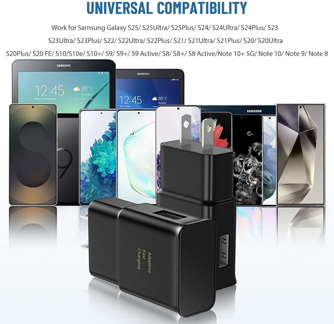 Phone Charger USB C Charger Fast Samsung Charger Type C Chargers Fast Charging Android Charger for Samsung Galaxy S26/S25/S24/S23/S22/S21/S20/S10/S10/S10E/S9/S8,Note 8 9 10 with 6.6Ft Cable Cord - Image 4