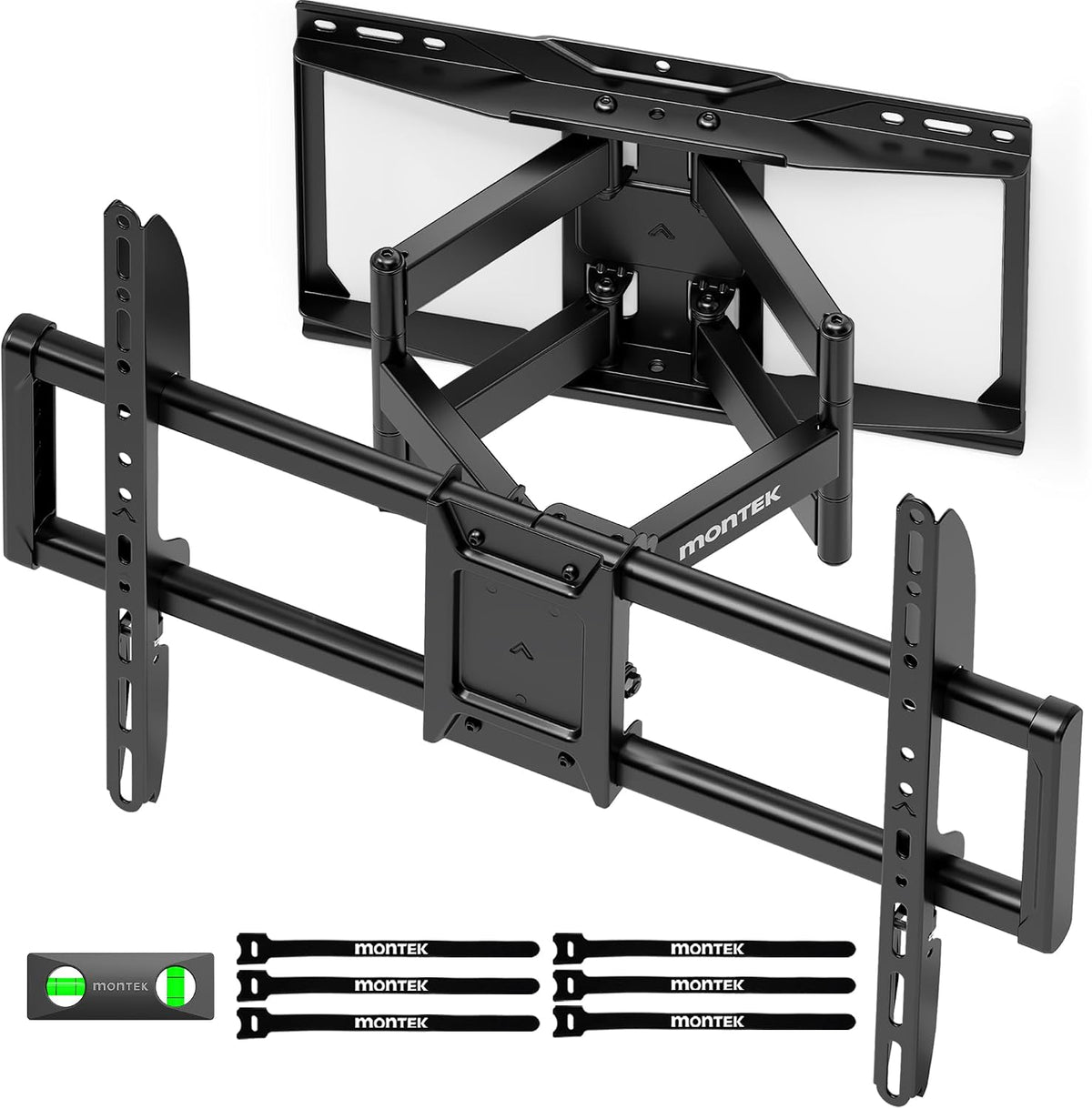 monTEK Heavy Duty Full Motion TV Wall Mount for 37-90 Inch TVs up to 165 lb by monTEK