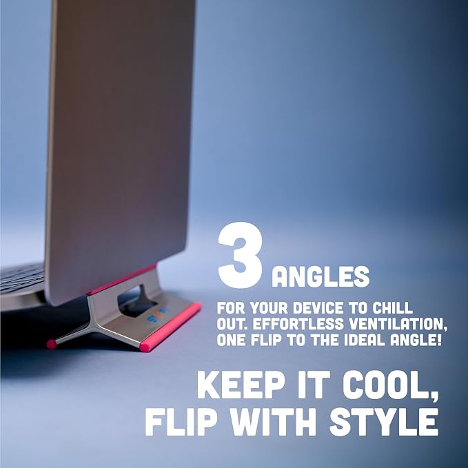 Steepy Portable Laptop Stand for Desk – Adjustable Height, & Portable Laptop Holder – Ergonomic Computer Stand for Cooling & Comfort – Slip-Proof, Sturdy Design – Universal Fit for 13-17 Inch Devices - Image 8