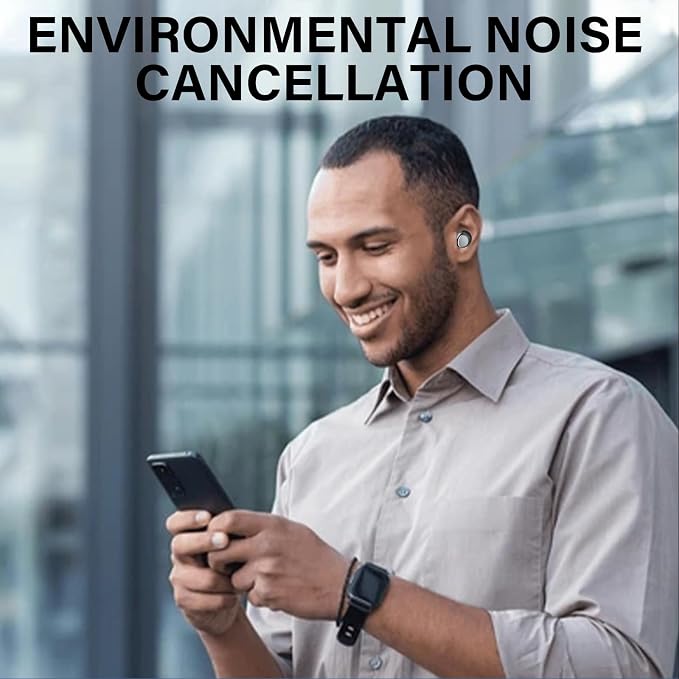 Wireless Earbuds, Hybrid ANC 40dB Noise Cancelling Headphones, 55H Playtime, Bluetooth 5.4, 10mm Drivers with 5 EQ, ENC Dual Mic, IPX7 Waterproof, Transparent Mode, Digital Battery Display iOS/Android - Image 8
