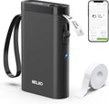 Nelko P21 Label Maker Machine with Tape, Bluetooth Label Printer, Black by Nelko