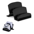BRAINWAVZ Dual Game Controller Holder Desktop Stand - for PS5, Xbox Series X, One, PS4, Switch, PC, Gamepads & More UGDS06, Black by BRAINWAVZ