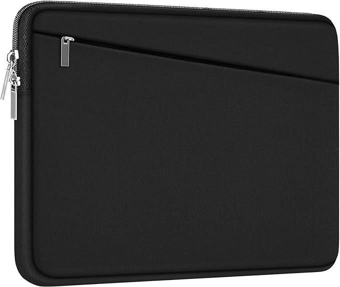 Laptop Sleeve Case 13.3 Inch, Durable 14 Inch Computer Protective Cover Bag | Laptop Case, Computer Sleeve Handbag with Front Pocket, Laptop Cover for 15-16 Inch HP, Dell, Lenovo, Asus, Notebook, Black by AREYLO